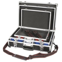 Perel Koffer-Set 3-tlg. Aluminium schwarz 430 x 290 x