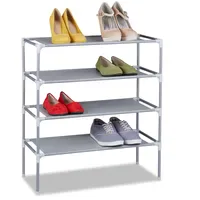 Relaxdays Schuhregal 62 x 68 x 28 cm grau