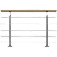 DOLLE Geländerset mit Eichehandlauf für Bodenmontage 150 cm FSC®