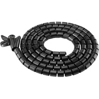 PureMounts Universelle Kabelspirale (25mm Durchmesser, 2,50m) schwarz