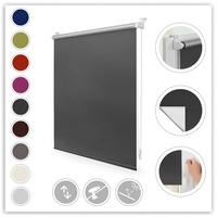 Lichtblick Thermo-Rollo Klemmfix 45 x 150 cm anthrazit