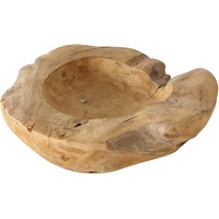 Boltze Schale Teak (Deko Gefäß in Braun, Teakholz, 30