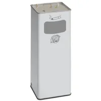 VAR Abfallsammler/Ascher B 25R silber 31,7 l