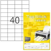 TOP STICK Universaletiketten 8698 Weiß 52,5 x 29,7 mm
