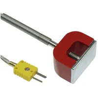 B+B Thermo-Technik Oberflächenfühler 0600C1061 -3 (Thermometer), Messtechnik, Rot, Silber