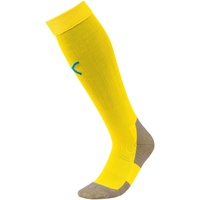 Puma Team Liga Core Stutzenstrümpfe cyber yellow/electric blue lemonade