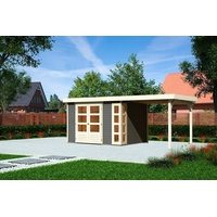 Karibu Kerko 5 5,54 x 2,46 m terragrau mit