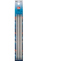 Prym Strumpfstricknadeln ALU 20 cm 4,50 mm grau Strumpfstricknadel,