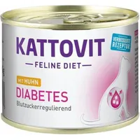 Kattovit 12 x 185g Diabetes/Gewicht Huhn Kattovit Katzenfutter nass