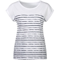 Beachtime T-Shirt Damen weiß-navy Gr.48/50