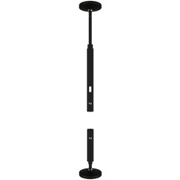 Paulmann 94602 CorDuo Seilsystem Montageset Wandanschluss Schwarz matt