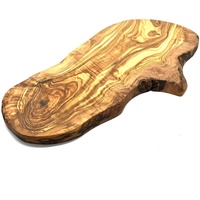 D.O.M. Die Olivenholz Manufaktur Schneidebrett RUSTIKAL (L45-49 cm)