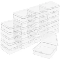 Belle Vous Kleine Aufbewahrungsbox Plastik Transparent mit Deckel zum