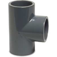 Plimat Mega T-Stück 90° PVC-U 25 mm Klebemuffe 16bar