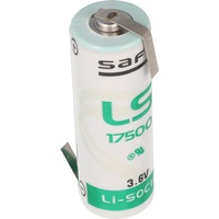 Saft LS17500 Lithium Batterie , Size A, mit Lötfahne