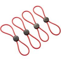 Kuhn Rikon Rot 21084 Elastische Schnellverschlüsse 4-Set, Silikon