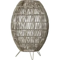 Star Trading Lampenschirm Linde, Stehlampenschirm, Rattan, beige E27, Außenbereich,