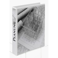 Esselte 10 Esselte Präsentationsringbücher 4-Ringe weiß 5,1 cm DIN