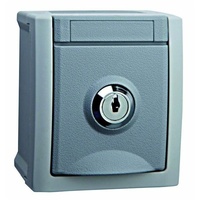 HHG 90591042-DE Steckdose abschließbar FR-AP IP54 grau