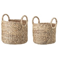Bloomingville Korb, Natur, Wasserhyazinthe, 2er Set