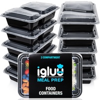 Igluu Meal Prep [10er Pack] 2-Fach Meal Prep Container