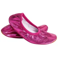 Siegertreppchen Gymnastikschuhe Glitzer Pink (Größe 40) Turnschläppchen für Mädchen