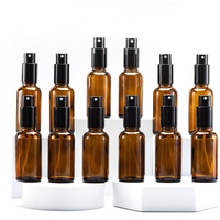 YIZHAO Braun Sprühflasche 30ml, Sprühflasche Klein Glas mit Zerstäuber,