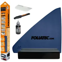 FoliaTec Tönungsfolie für Autoscheiben, MIDNIGHT Dark, 76 x 300