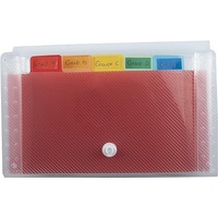Exacompta Fächermappe Crystal 6 Fächer transparent