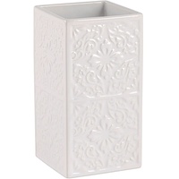 Wenko Zahnputzbecher Cordoba, 22649100, Keramik, weiß, 6.5 x 12
