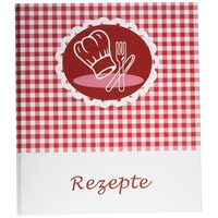 Pagna Rezeptringbuch Kochmütze (Kochbuch zum Selberschreiben, A5, 4-Ring) rot-weiß