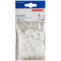 GARDINIA Rollringe weiß, 50-er Pack