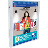 Oxford Präsentationsringbücher 4-Ringe transparent 2,0 cm DIN A4