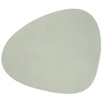 Lind DNA Tischset Curve L Recyceltes Leder Nupo Olive