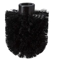 Tiger WC-Bürstenkopf, Ersatzbürste aus Kunststoff, Schwarz, passend für verschiedene