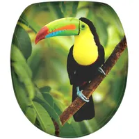 Sanilo WC Sitz mit Absenkautomatik Toucan, Hochwertiger und Stabiler