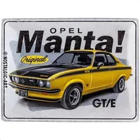 Nostalgic-Art Retro Blechschild, 30 x 40 cm, Opel Manta
