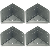 Vasalat Silbergrau Bettwinkel Eckverbinder, 4er-Set-Bettverbinder für eine extrem stabile