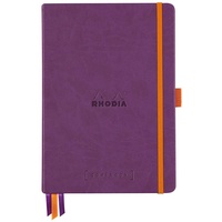 Rhodia Goalbook A5 120 Blatt, elfenbein 90g, Dot/punktkariert Violett
