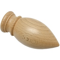 GARDINIA Country 2x Endstücke für Ø 25 mm Buche,