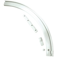 GARDINIA Rundbogen für Aluminium-Vorhangschiene 1-läufig weiß