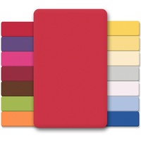 CELINATEX Jersey Spannbettlaken Lucina für Kids 60x120-70x140cm Rubin rot
