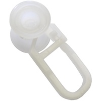 GARDINIA Rollringe für Vorhangschienen/U-Schienen, U-Rollring, Kunststoff, Weiß, 20 Stück