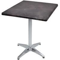 Garden Pleasure BRENTA Bistrotisch dunkelgrau 70,0 x 70,0 x