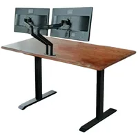 KAWOLA Schreibtisch LORA mit Monitorhalterung elektrisch höhenverstellbarer Schreibtisch 120x80cm