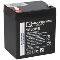 Q-Batteries 12LCP-5 12V - 5Ah AGM Bleiakku zyklenfest
