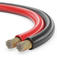 Sonero sonero® Lautsprecherkabel 2x0,75mm2, CCA 50,0m, rot/schwarz