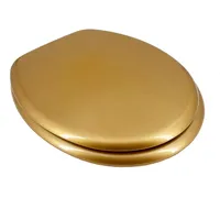 ADOB WC-Sitz, äußerst stabil, messing verchromte Scharniere, goldfarben