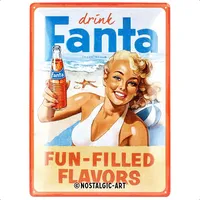 Nostalgic-Art Blechschild, Mehrfarbig, Metall, Rechteckig, 30x40x0.2 cm, – Beach