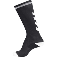 Hummel Elite Indoor Sock HIGH, Schwarz/Weiß, 35-38